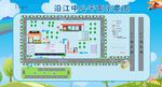 小学示意图 卡通人物 卡通房子