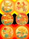 国潮凤凰牡丹插画