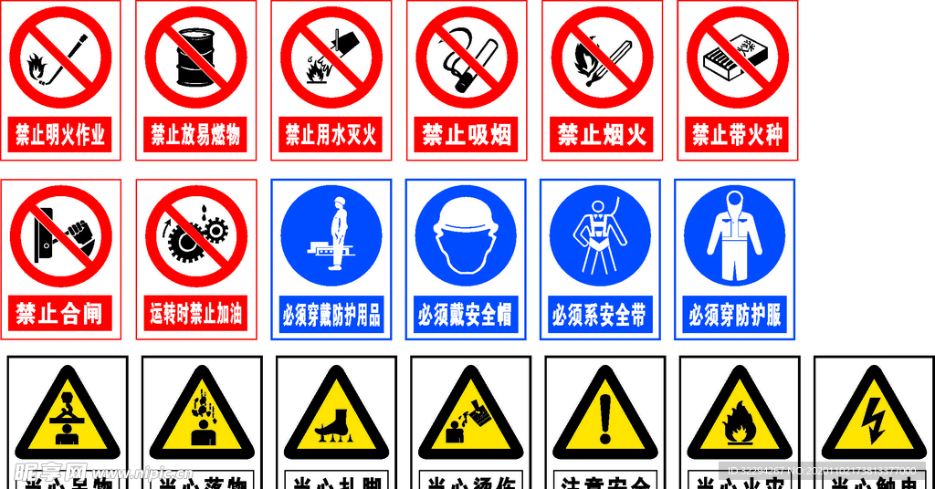 工地禁令标志