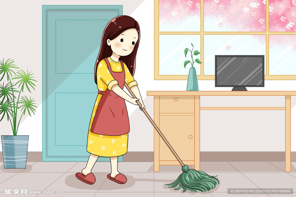 打扫卫生漫画海报