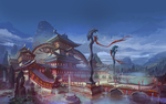 水彩建筑画