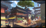 水彩建筑画