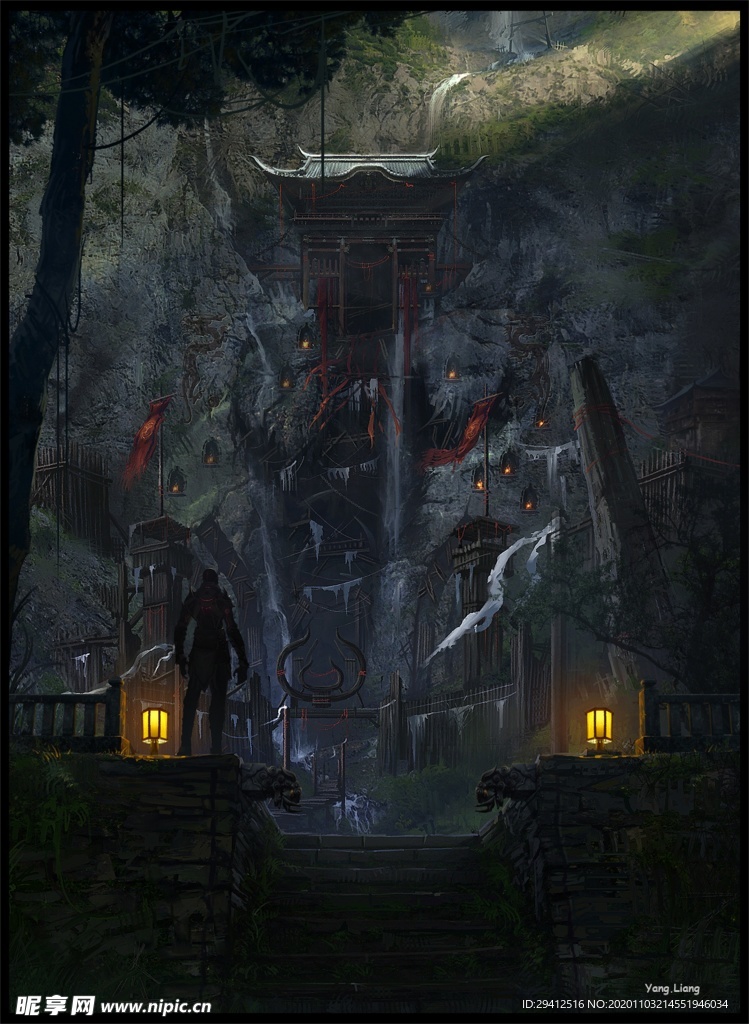水彩建筑画