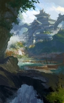 水彩建筑画