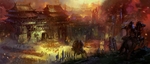 水彩建筑画
