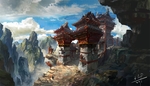 水彩建筑画