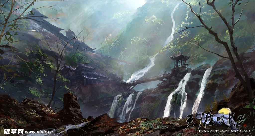 水彩建筑画