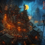 水彩建筑画