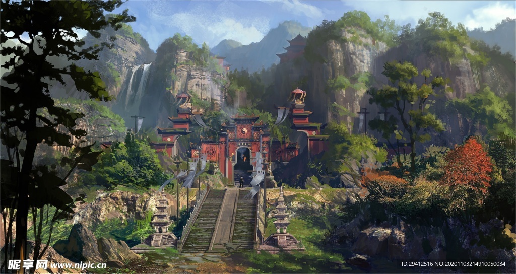 水彩建筑画