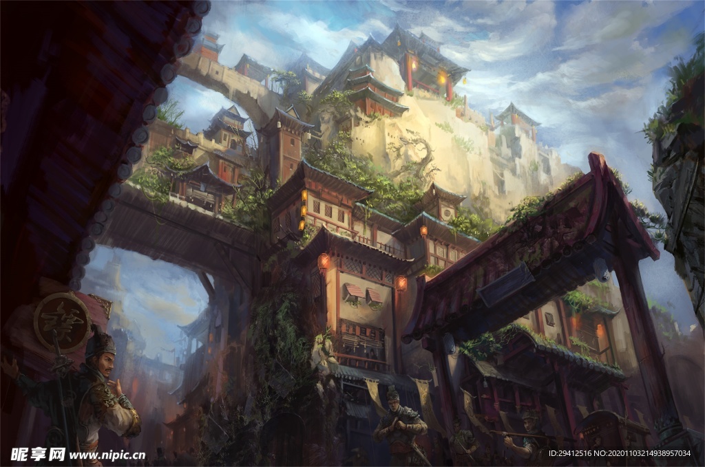 水彩建筑画
