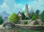 水彩建筑画