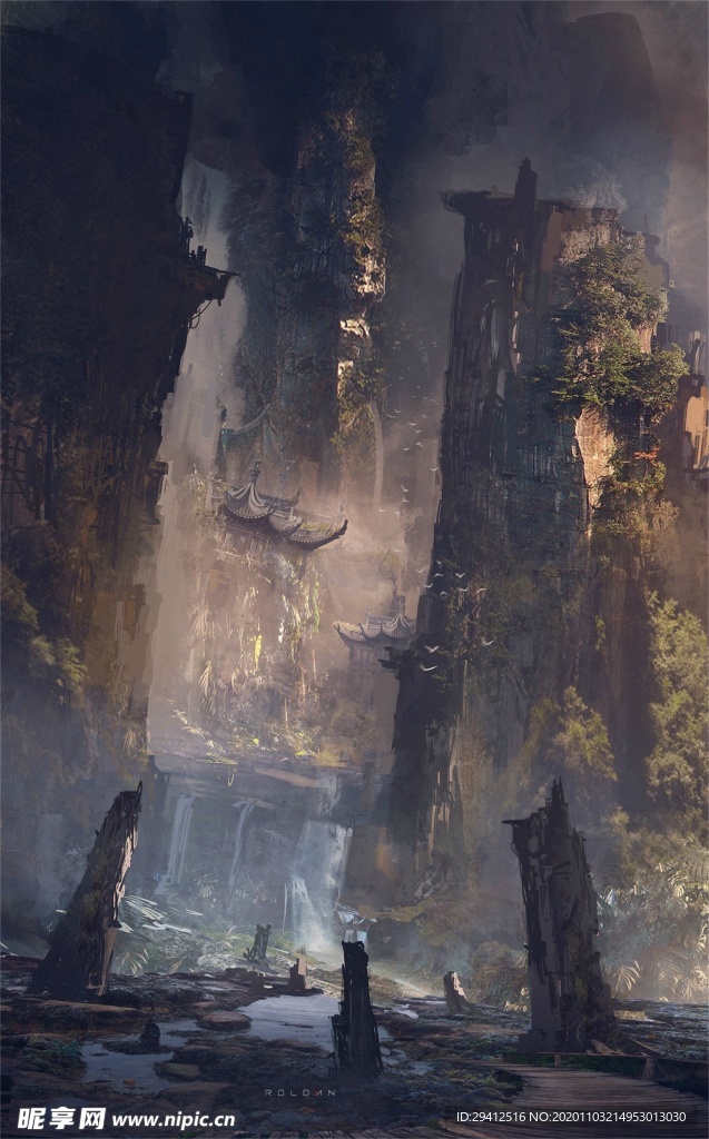 水彩建筑画