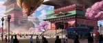 水彩建筑画