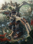 水彩建筑画