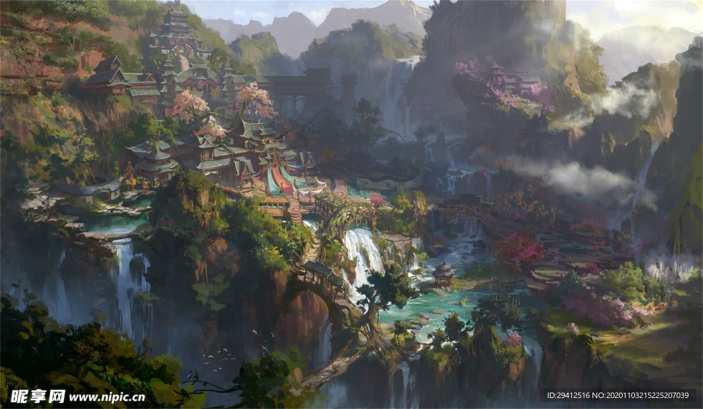 水彩建筑画