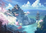 水彩建筑画