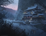 水彩建筑画
