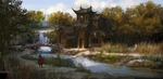 水彩建筑画