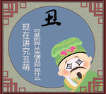卡通国潮京剧人物插画