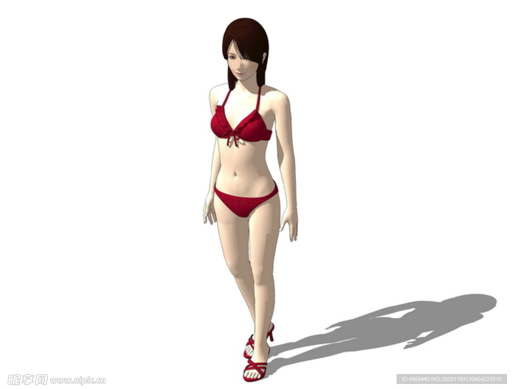 3D女人物SU模型