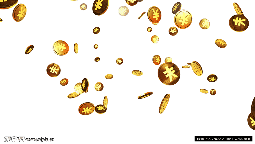 天上掉金币GIF