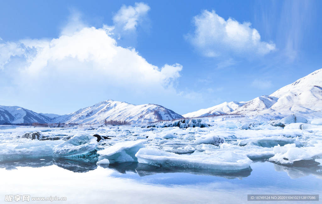 雪山背景