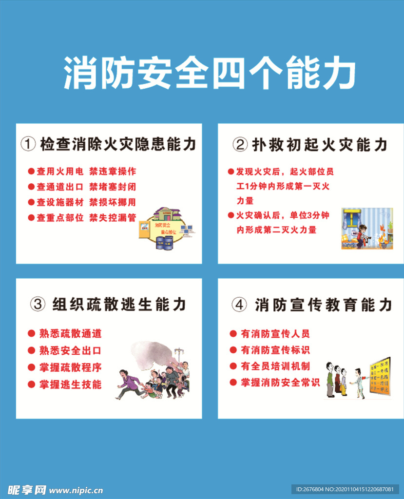 消防的四个安全