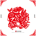牛年剪纸