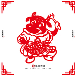 牛年窗花剪纸