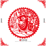 牛年剪纸