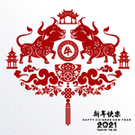 牛年剪纸