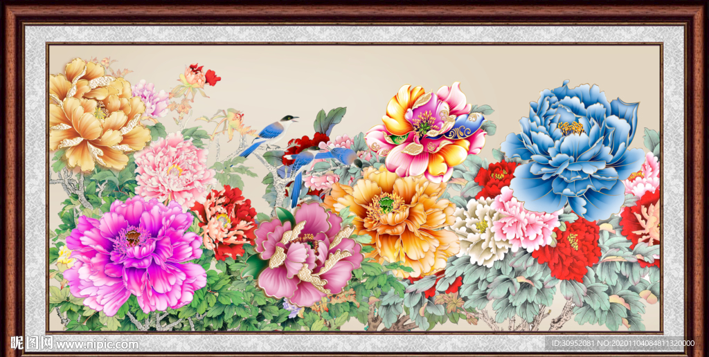 花开富贵牡丹