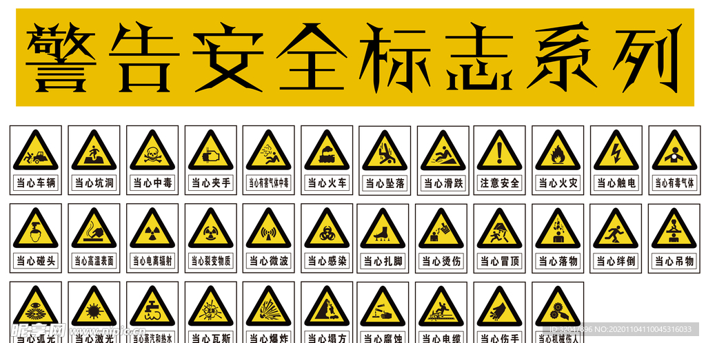 警告安全标志系列