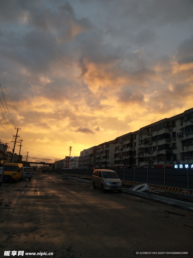 金门路晚霞