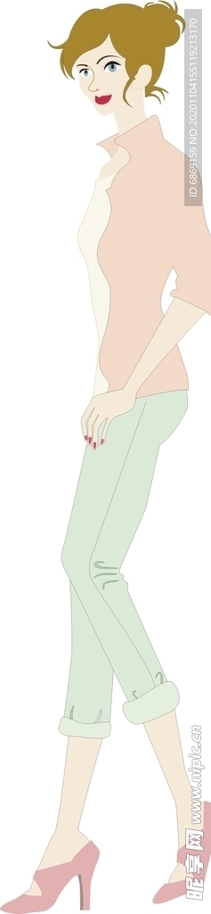 美女矢量