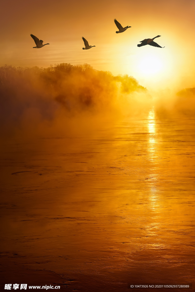 唯美夕朝阳晚霞风景