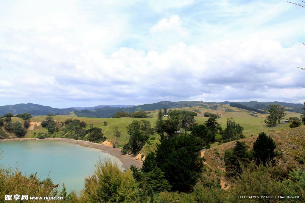 新西兰海滨自然风光