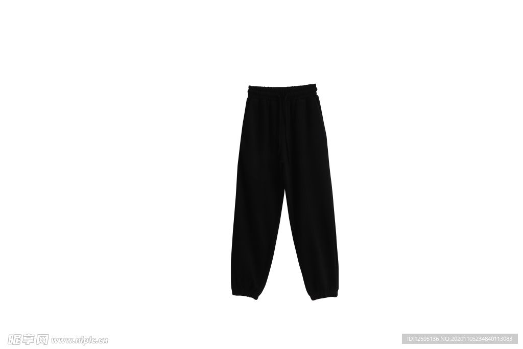 黑色休闲长裤