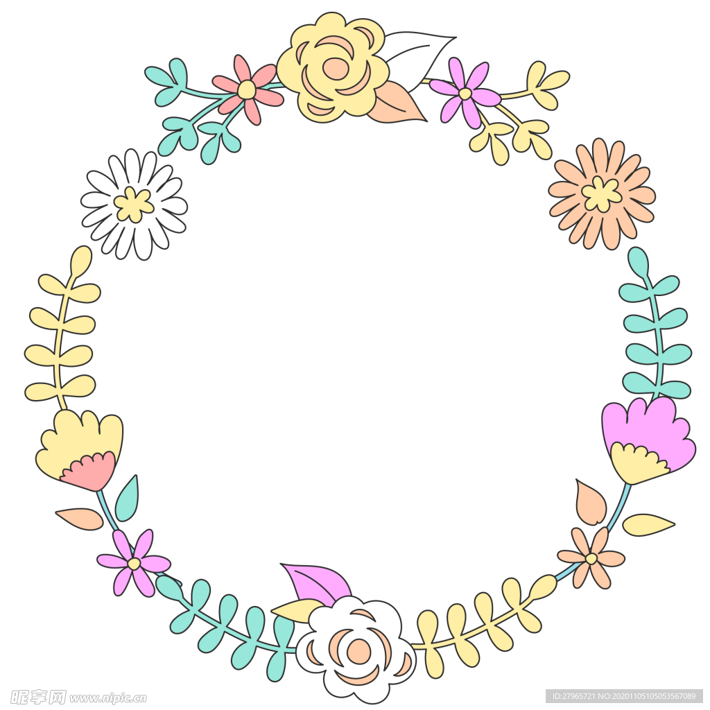 森系花边花环