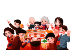 一家人