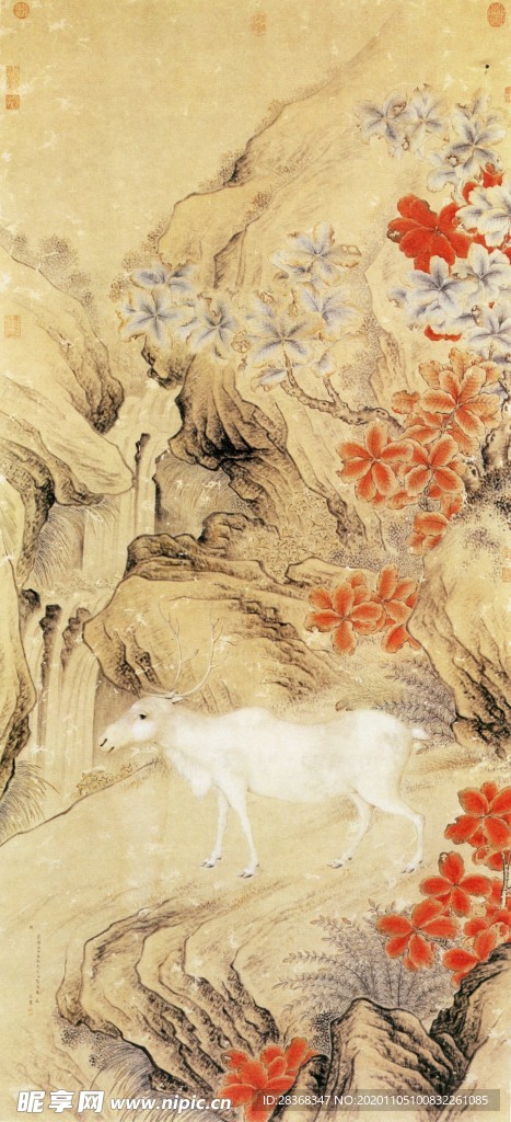 山水名画背景