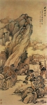 山水名画背景