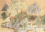 山水名画背景