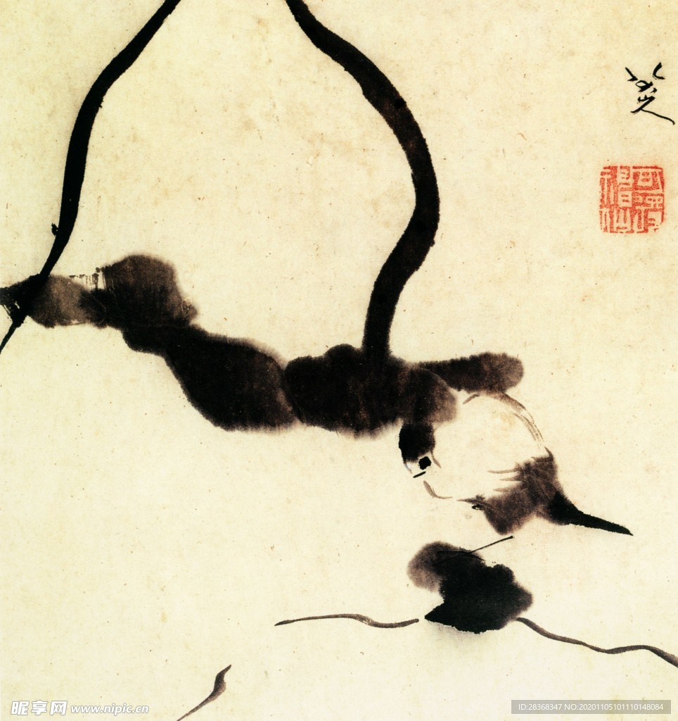 山水名画背景
