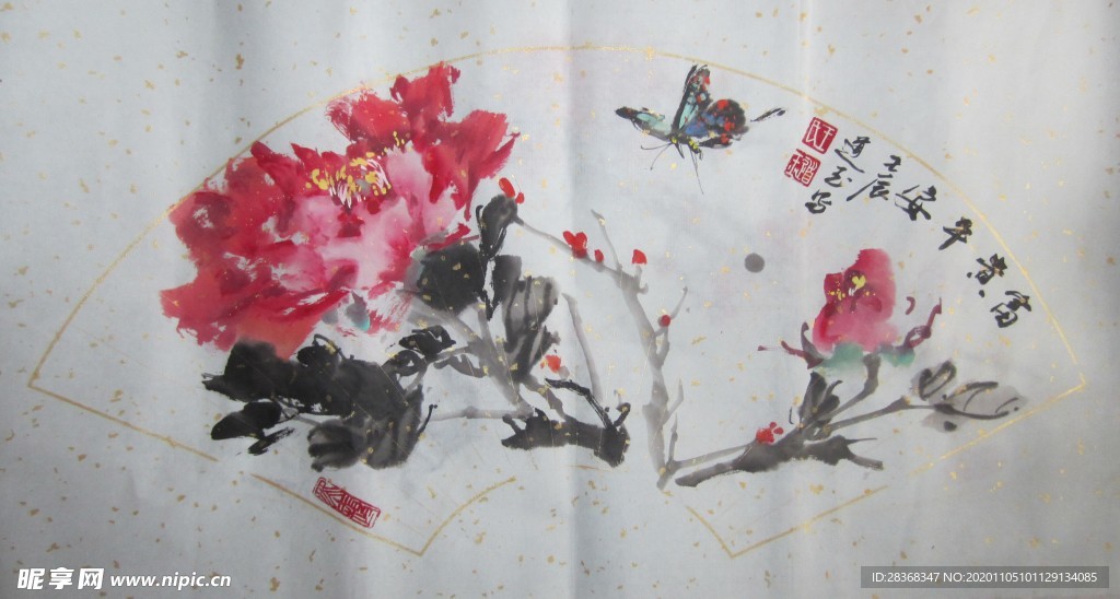 山水名画背景