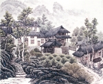 山水名画背景