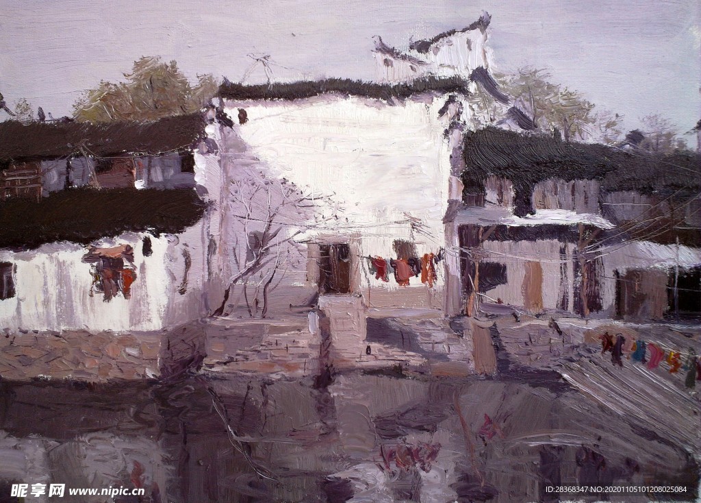 山水名画背景