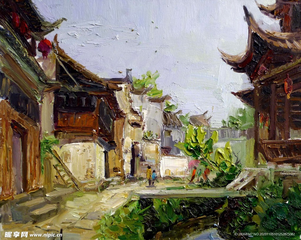山水名画背景