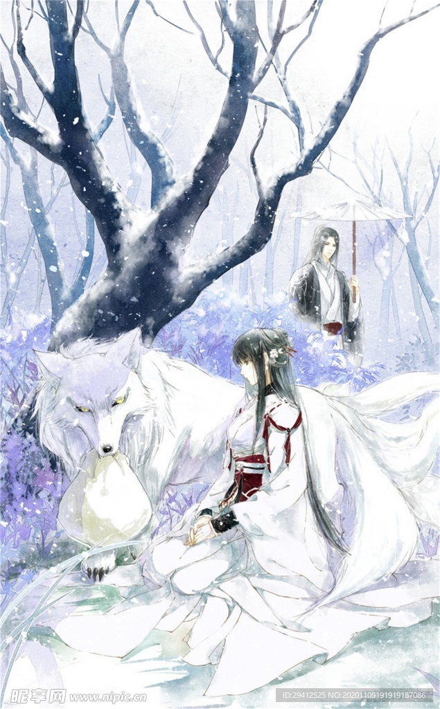 古风手绘插画