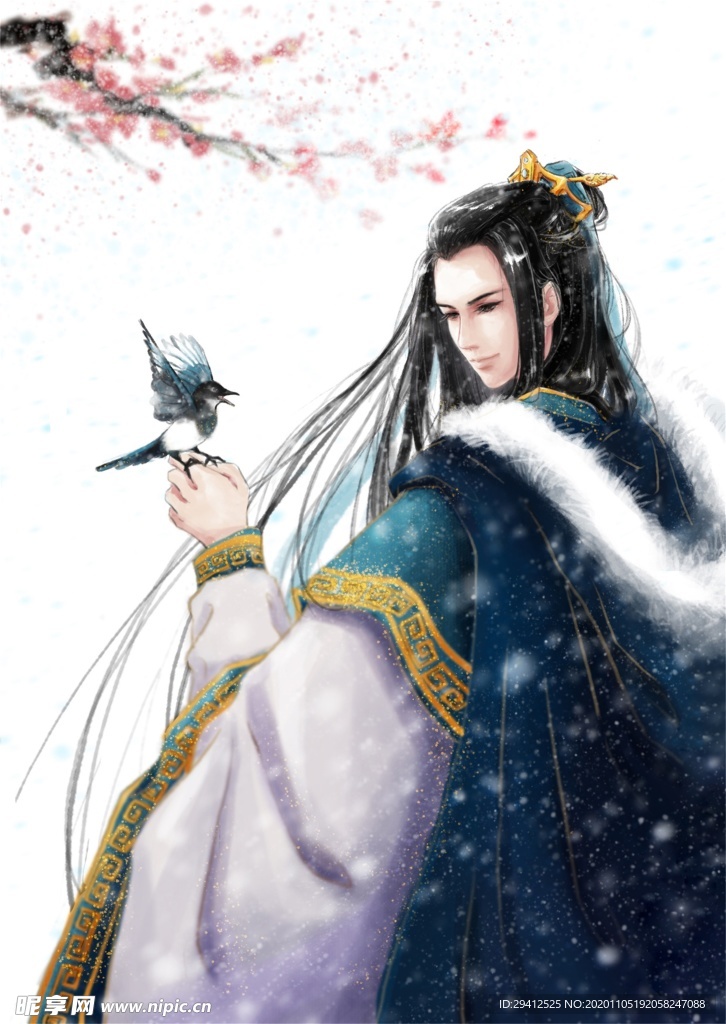 古风手绘插画